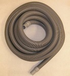 50ft Vacuum Hose 1 1/2in Crushproof Gray w/ Cuffs