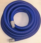 50ft Vacuum Hose 2in Crushproof Blue w/ Cuffs